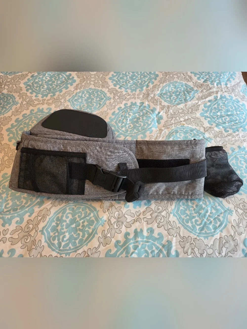Tushbaby Grey Waist Pack - Hands-Free Hip Bag